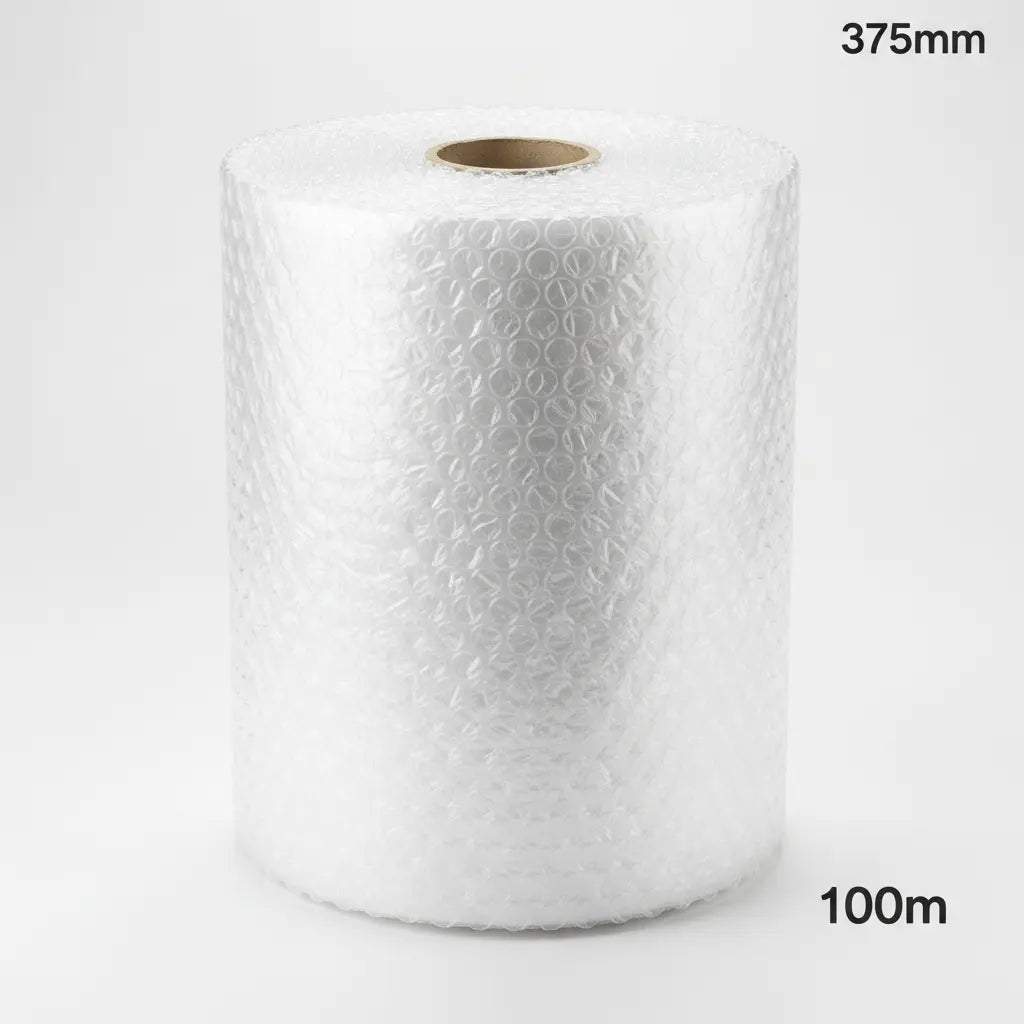 Bubble Wrap Roll – 375mm x 100m (10mm Bubbles, Clear)
