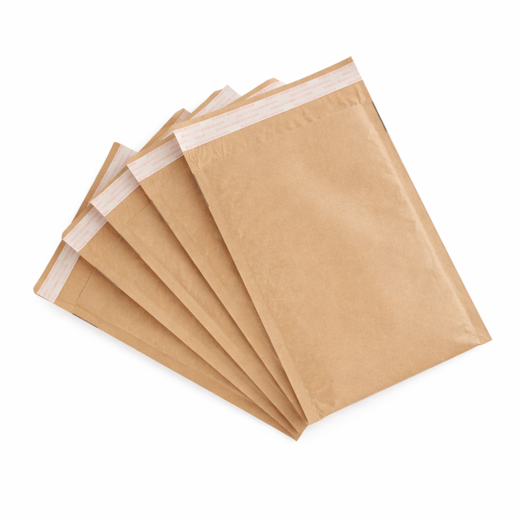 100pcs Honeycomb Padded Recycled Paper Mailer - 215x280mm – Eco-Friendly Protective Envelopes
