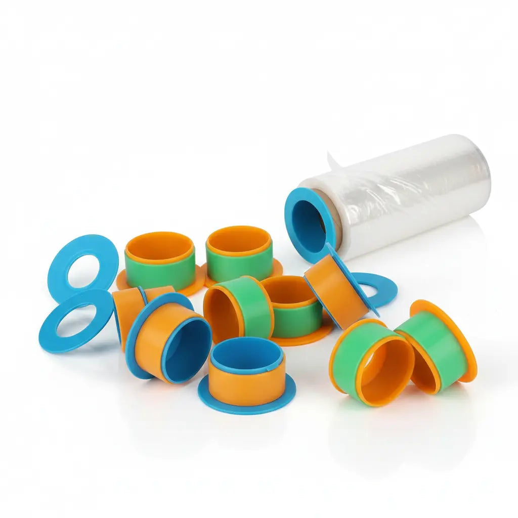 Mini Stretch Wrap Dispenser Handles – 1 Pair (2 Pieces) – For 3-Inch Core (75mm)