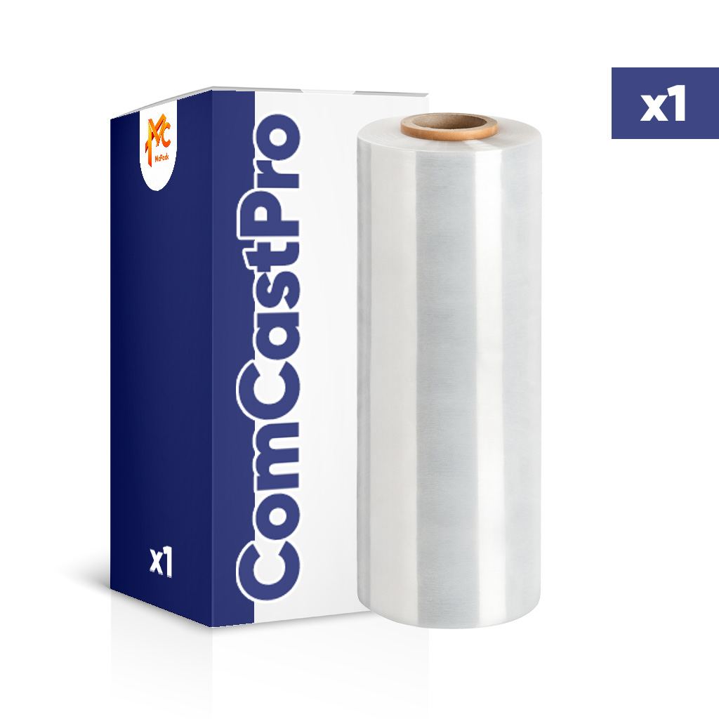 Machine Stretch Film Cast Pallet Wrap 500mm x 1100m x 30um - Clear