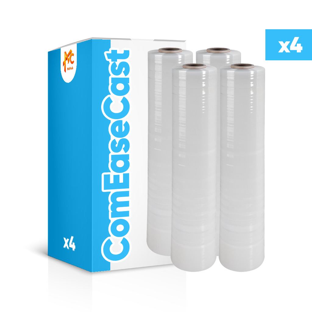 Hand Stretch Film Cast Pallet Wrap 500mm x 250m x 23um - Clear