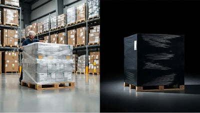 Clear vs Black Stretch Wrap