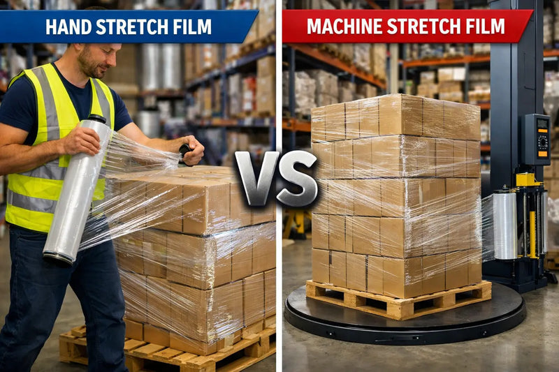 Hand Stretch Film vs Machine Stretch Film