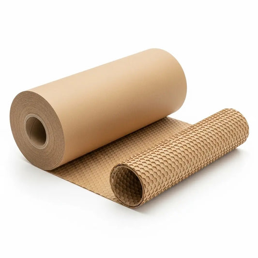 Honeycomb Protective Paper Wrap – 500 mm × 250 m (Kraft, Eco‑Friendly)